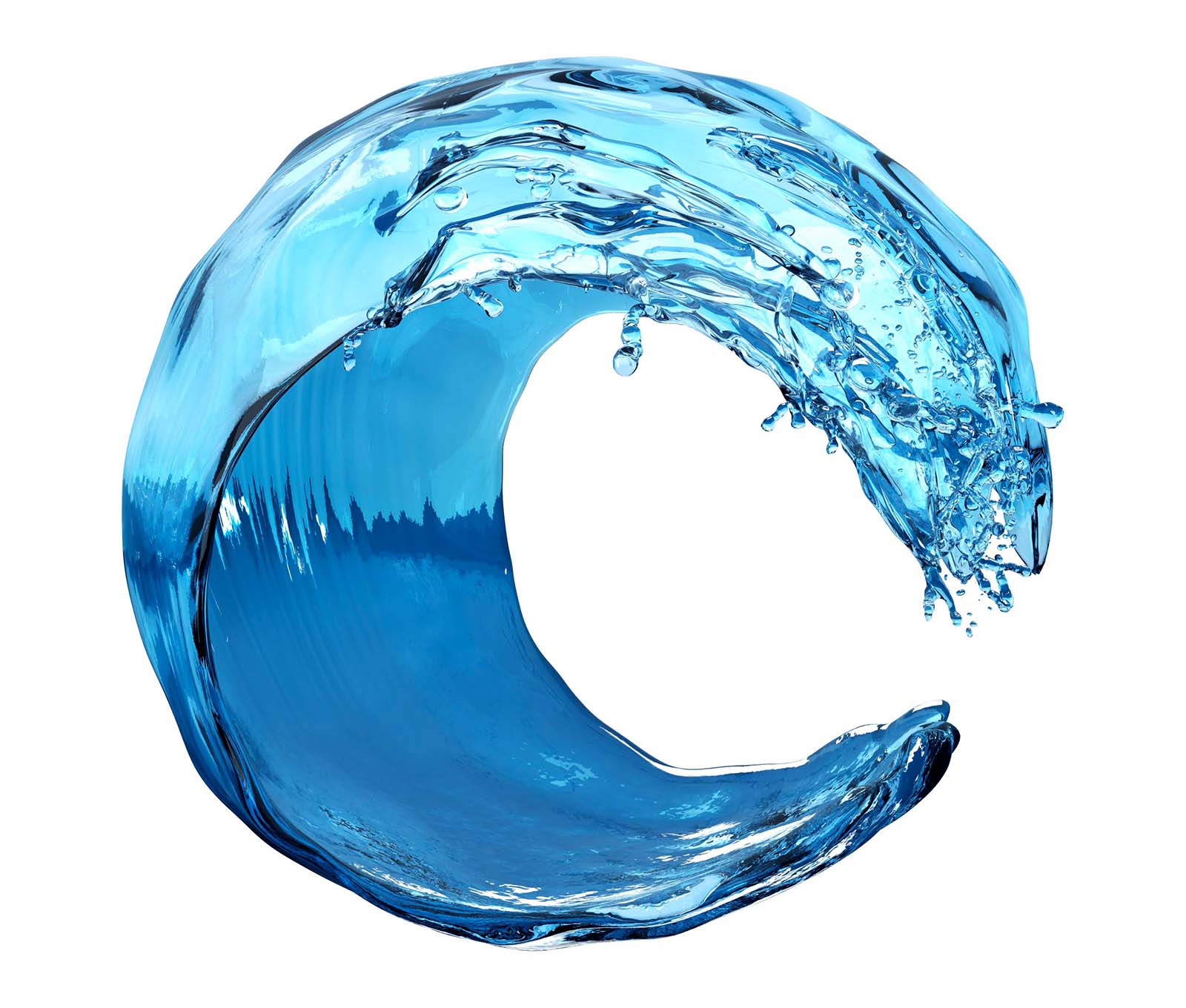 3D water logo